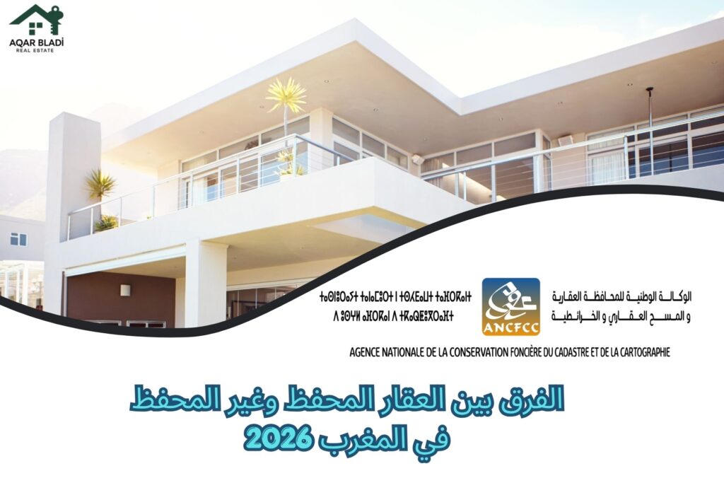 الفرق بين العقار المحفظ وغير المحفظ في المغرب 2026